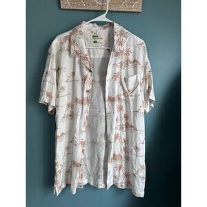 Kahuna Bay Men's Tropical Button Down Short Sleeve Shirt